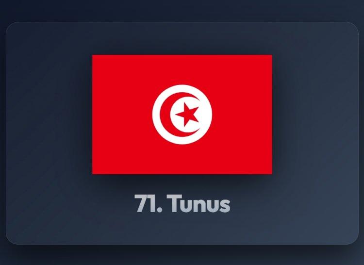 <p><span style="color:#B22222"><strong>71) TUNUS</strong></span></p>
