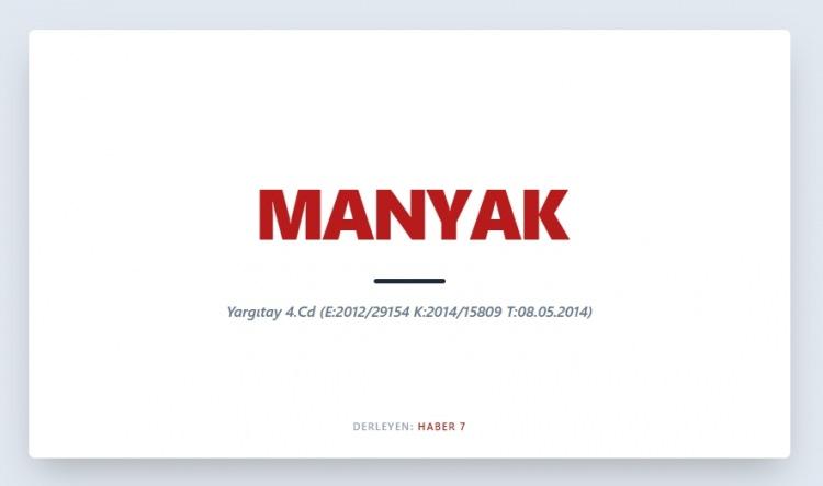 <p><span style="color:#B22222"><strong>MANYAK</strong></span></p>
