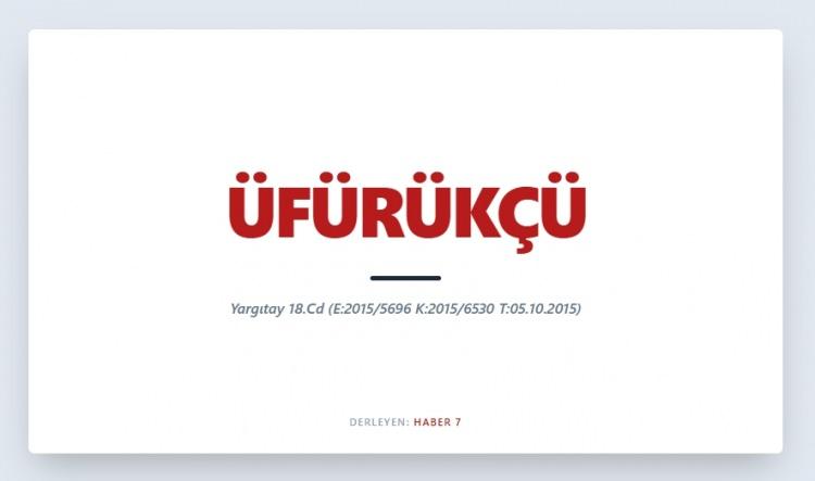 <p><span style="color:#B22222"><strong>&Uuml;F&Uuml;R&Uuml;K&Ccedil;&Uuml;</strong></span></p>
