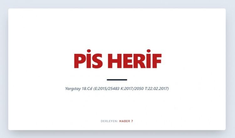 <p><span style="color:#B22222"><strong>PİS HERİF</strong></span></p>
