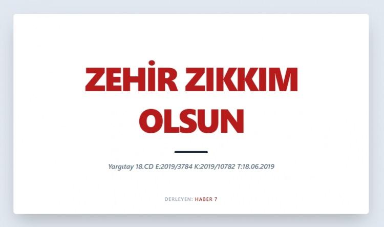 <p><span style="color:#B22222"><strong>ZEHİR ZIKKIM OLSUN</strong></span></p>
