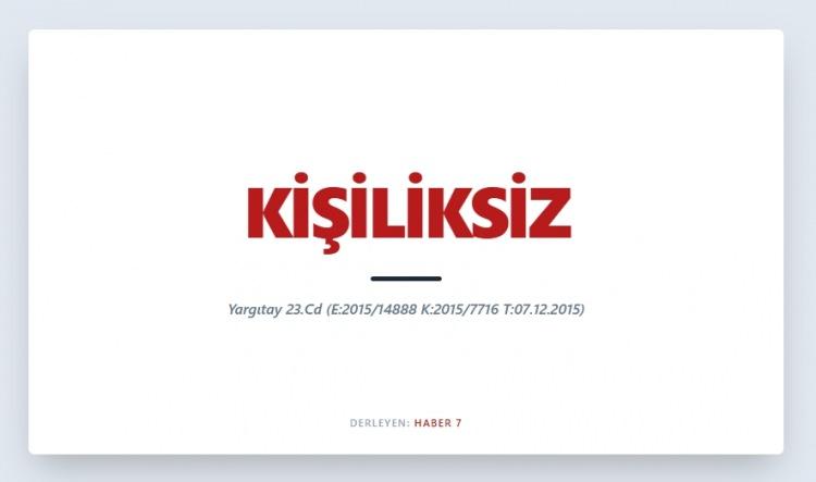 <p><span style="color:#B22222"><strong>KİŞİLİKSİZ</strong></span></p>
