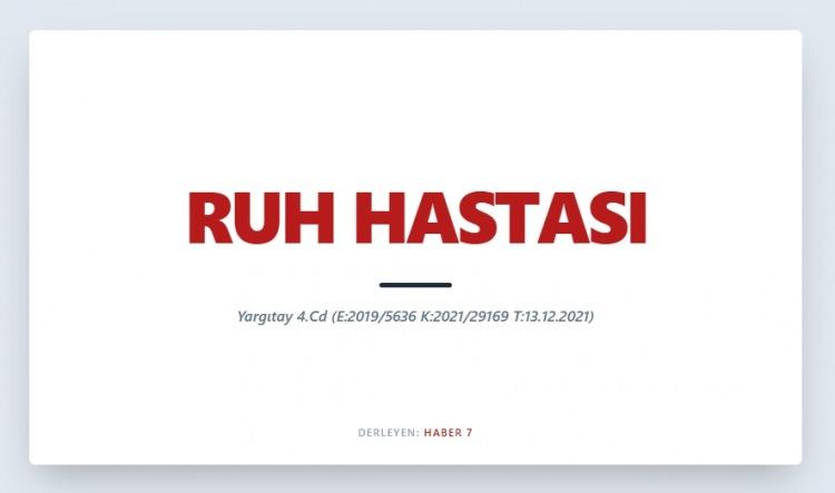 <p><span style="color:#B22222"><strong>RUH HASTASI</strong></span></p>
