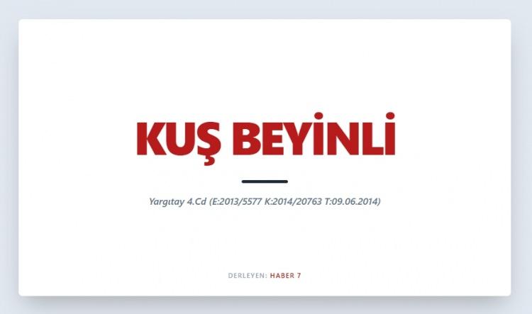 <p><span style="color:#B22222"><strong>KUŞ BEYİNLİ</strong></span></p>
