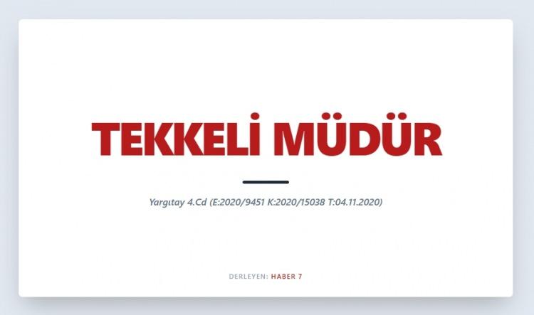 <p><span style="color:#B22222"><strong>TEKKELİ MÜDÜR</strong></span></p>
