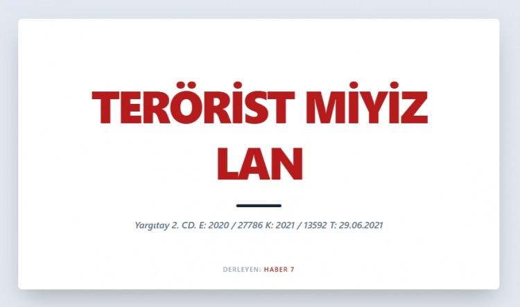 <p><span style="color:#B22222"><strong>TERÖRİST MİYİZ LAN</strong></span></p>
