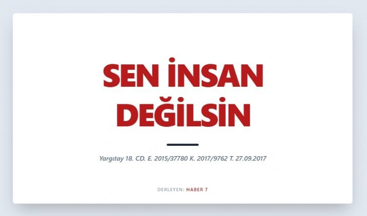 <p><span style="color:#B22222"><strong>SEN İNSAN DEĞİLSİN</strong></span></p>
