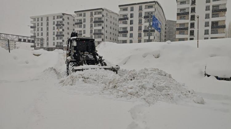 Bitlis'te şaşkına &ccedil;eviren manzara: Evler kardan kayboldu