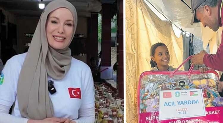 Gamze &Ouml;z&ccedil;elik kış aylarında Gazze i&ccedil;in yuva oldu! Son hamlesi alkış topladı