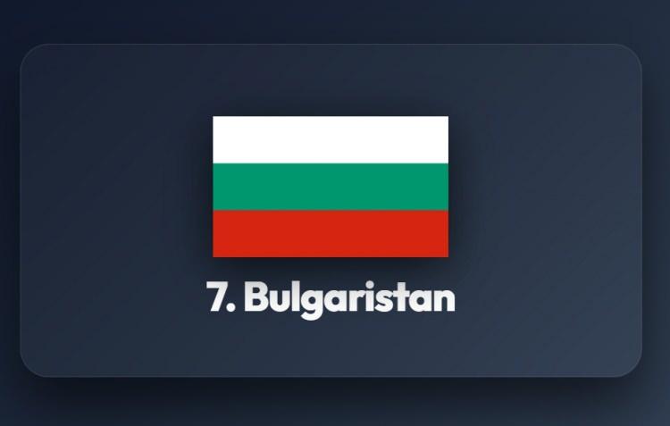 <p><span style="color:#B22222"><strong>7)&nbsp; BULGARİSTAN</strong></span></p>
