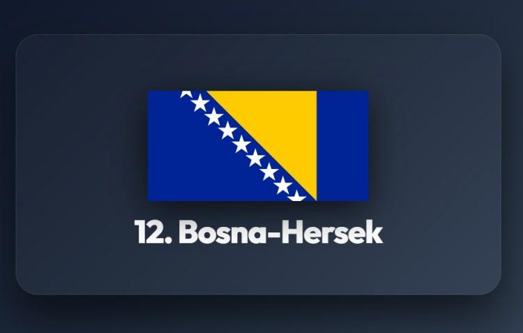 <p><span style="color:#B22222"><strong>12)&nbsp; BOSNA-HERSEK</strong></span></p>
