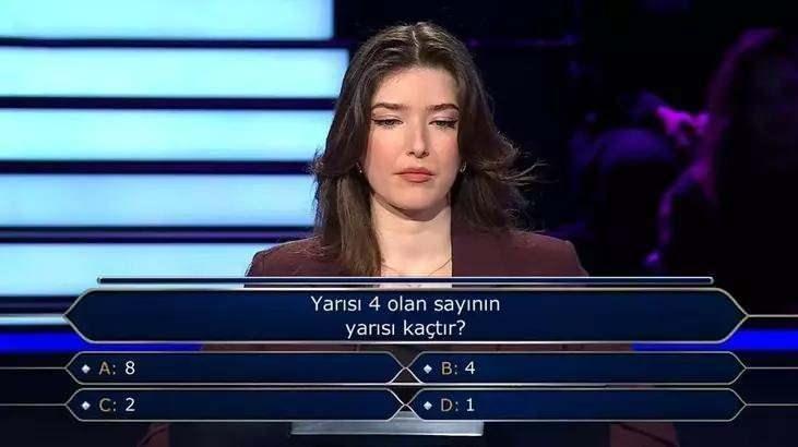 <p>İlk soruda heyecanlanan yarışmacı joker kullanmadan cevap vermek istedi. Heyecanına yenilen yarışmacı 'C-2' cevabını verdi.</p>

<p>&nbsp;</p>
