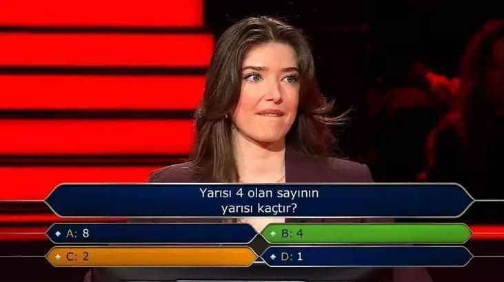 <p>Verdiği yanlış cevap karşısında şaşkına d&ouml;nen isim, yarışmadan hi&ccedil;bir kazancı olmadan elenmek zorunda kaldı.</p>

<p>&nbsp;</p>
