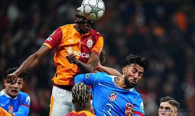 <p>Galatasaray, sahasında Atletico Madrid'le 1-1 berabere kalarak, Şampiyonlar Ligi'nde son 16 i&ccedil;in play-off turu oynama ihtimalini y&uuml;zde 99'a y&uuml;kseltti.&nbsp;</p>
