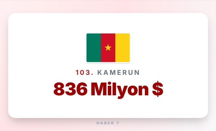 <p><span style="color:#B22222"><strong>103)&nbsp; KAMERUN</strong></span></p>
