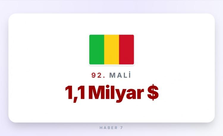 <p><span style="color:#B22222"><strong>92)&nbsp; MALİ</strong></span></p>
