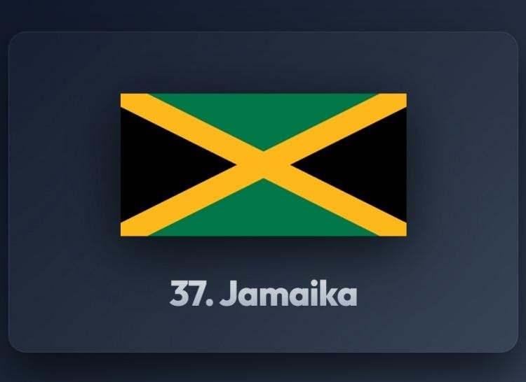 <p><span style="color:#B22222"><strong>37)&nbsp; JAMAİKA</strong></span></p>
