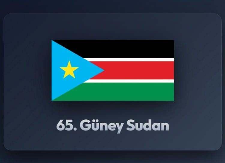 <p><span style="color:#B22222"><strong>65)&nbsp; G&Uuml;NEY SUDAN</strong></span></p>
