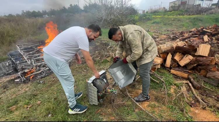 Antalya'da personele tepesi atan patron lojmandaki t&uuml;m eşyaları yaktı!