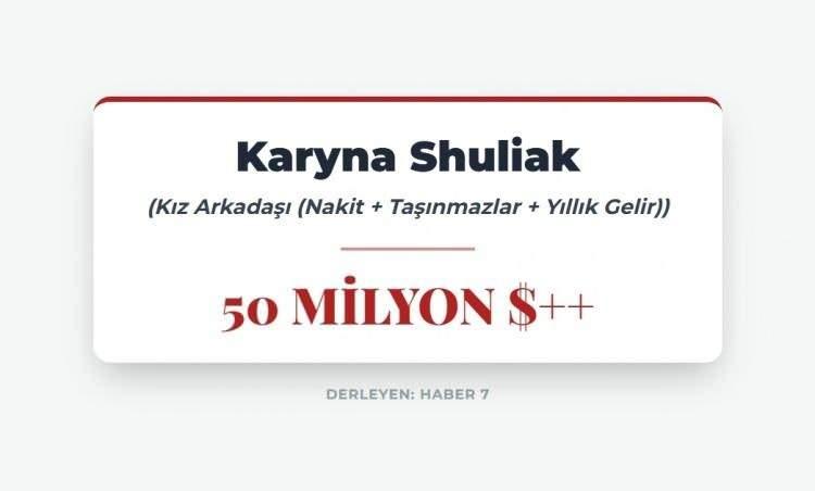 <p><span style="color:#B22222"><strong>100 MİLYON DOLARDAN FAZLA DEĞER:</strong></span></p>

<p>&nbsp;</p>

<p>Epstein&rsquo;ın son kız arkadaşı ve diş hekimi.</p>

<p>&nbsp;</p>

<p>(50 milyon nakit + 50 milyon yıllık gelir + New York, Paris, Palm Beach malikaneleri ve &ouml;zel adalar).</p>

