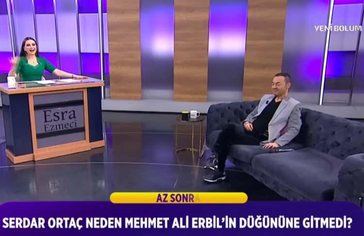 <p><strong>Serdar Orta&ccedil; programda &ouml;zel hayatı, sağlık durumuyla durumu ve Mehmet Ali Erbil&rsquo;in nikah şahitliğini neden ka&ccedil;ırdığına kadar pek &ccedil;ok konuya a&ccedil;ıklık getirdi.</strong></p>
