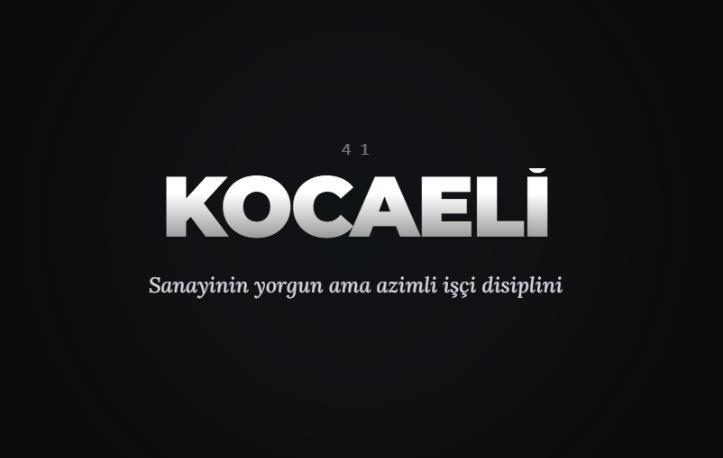 <p><span style="color:#B22222"><strong>KOCAELİ&nbsp;</strong></span></p>
