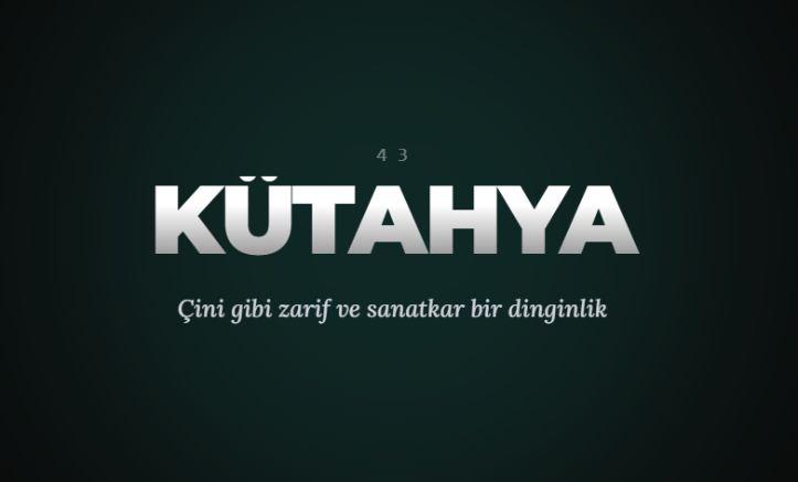 <p><span style="color:#B22222"><strong>K&Uuml;TAHYA</strong></span></p>
