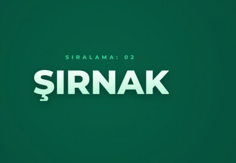 <p><span style="color:#B22222"><strong>ŞIRNAK&nbsp;</strong></span></p>
