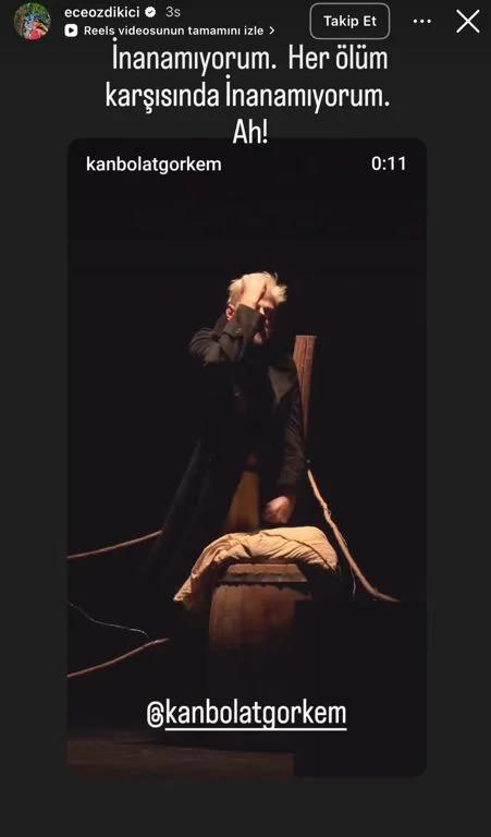 <p><span style="color:#B22222"><strong>ECE &Ouml;ZDİKİCİ</strong></span></p>

<p><em><strong>"İnanamıyorum. Her &ouml;l&uuml;m karşısında inanamıyorum. Ah!"</strong></em></p>
