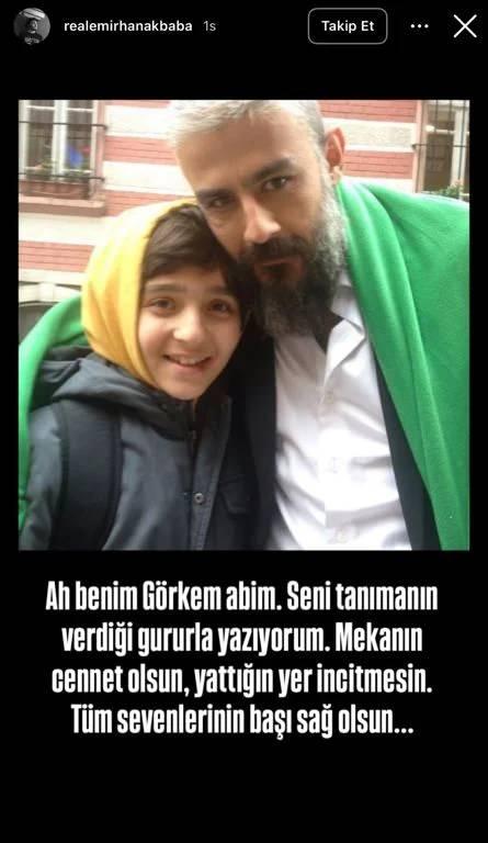 <p><span style="color:#B22222"><strong>EMİRHAN AKBABA</strong></span></p>

<p><em><strong>"Ah be G&ouml;rkem abim. Seni tanımanın verdiği gururla yazıyorum. Mekanın cennet olsun, yattığın yer incitmesin. T&uuml;m sevenlerinin başı sağolsun...</strong></em></p>
