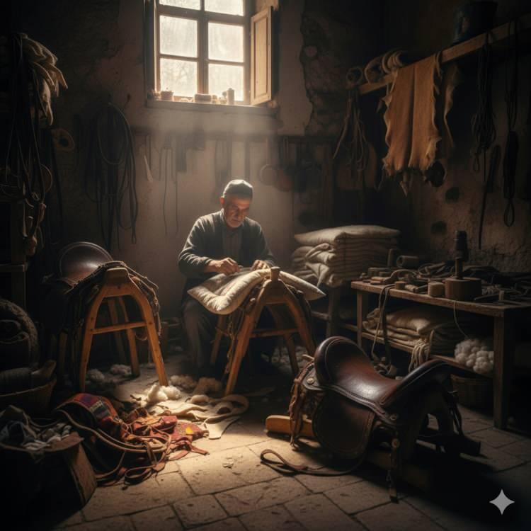 <p><span style="color:#B22222"><strong>SEMERCİ</strong></span></p>

<p>At ve eşekler i&ccedil;in semer yapan zanaatk&acirc;r.</p>
