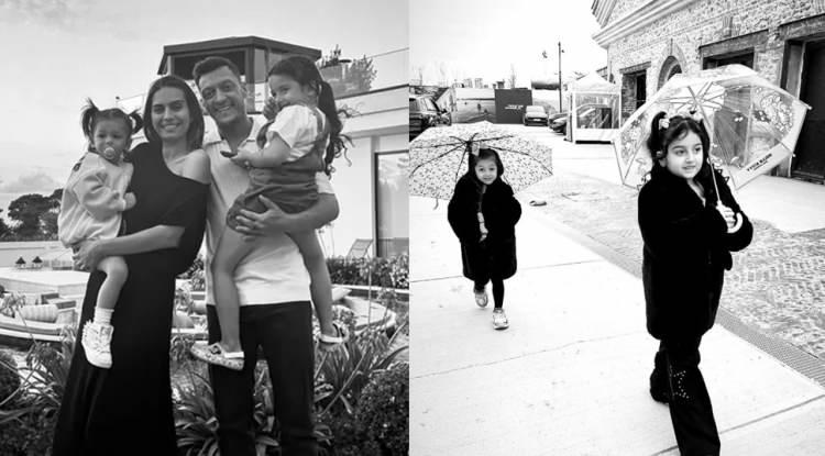 <p><span style="color:#B22222"><em><strong>Futbol d&uuml;nyasının yıldız ismi Mesut &Ouml;zil ile 2014 T&uuml;rkiye G&uuml;zeli eşi Amine G&uuml;lşe, mutlu evlilikleriyle magazin d&uuml;nyasının &ouml;rnek &ccedil;iftleri arasında. Şimdilerde &uuml;&ccedil;&uuml;nc&uuml; kez anne olmaya hazırlanan Amine G&uuml;lşe, kızlarıyla birlikte bir etkinlikte g&ouml;r&uuml;nt&uuml;lendi. Karnı burnunda objektiflere yansıyan G&uuml;lşe'nin s&ouml;zleri takdir topladı.</strong></em></span></p>
