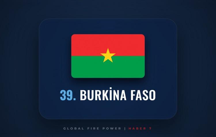 <p><span style="color:#B22222"><strong>39)&nbsp; BURKİNA FASO</strong></span></p>
