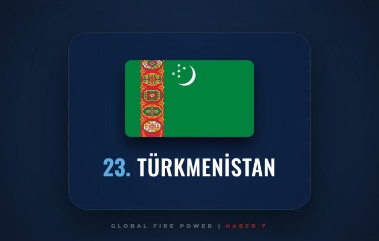 <p><span style="color:#B22222"><strong>23)&nbsp; T&Uuml;RKMENİSTAN</strong></span></p>

