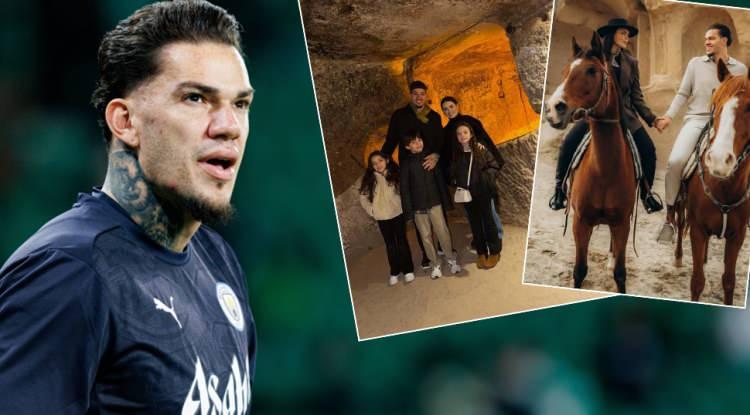 Fenerbah&ccedil;e&rsquo;nin yıldız ismi Ederson Moraes ve eşi Kapadokya'ya hayran kaldı!