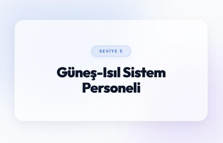 <p><span style="color:#B22222"><strong>G&Uuml;NEŞ-ISIL SİSTEM PERSONELİ (SEVİYE 5)</strong></span></p>
