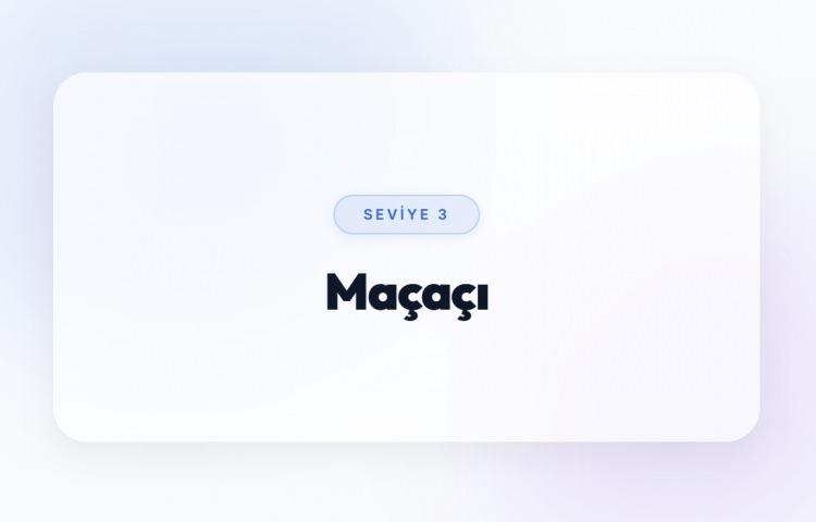 <p><span style="color:#B22222"><strong>MA&Ccedil;A&Ccedil;I (SEVİYE 3)</strong></span></p>
