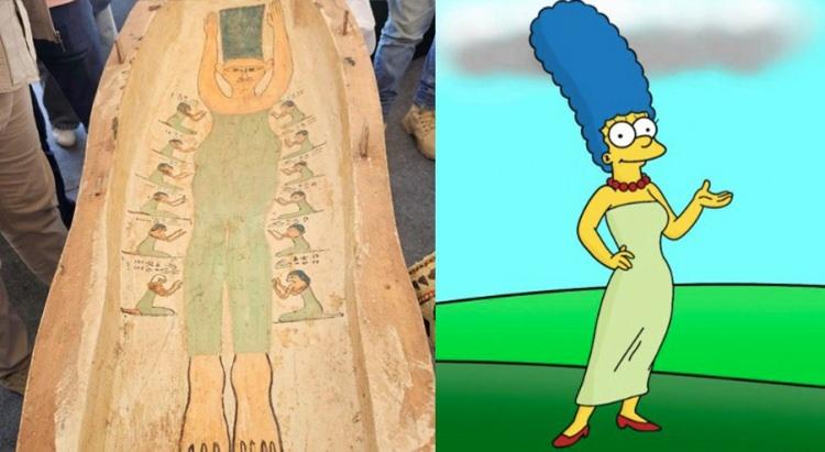 <p>Kadının başındaki uzun ve k&ouml;şeli mavi başlık ile yeşil kıyafeti, sosyal medyada &ldquo;Simpsons tahminleri&rdquo; yorumlarının yeniden g&uuml;ndeme gelmesine neden oldu.&nbsp;</p>
