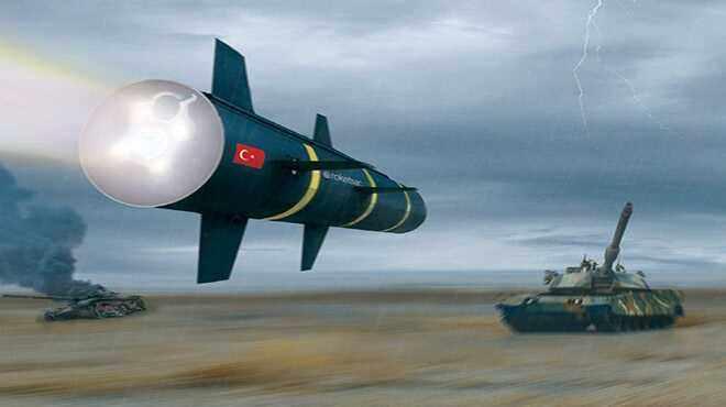 <p><span style="color:#B22222"><strong>L-OMTAS LAZER G&Uuml;D&Uuml;ML&Uuml; UZUN MENZİLLİ TANKSAVAR SİLAH SİSTEMİ :</strong></span></p>

<p>LAZER UMTAS, havadan karaya, atış &ouml;ncesi ve atış sonrası kilitlenebilen yarıaktif laser g&uuml;d&uuml;ml&uuml; f&uuml;ze sistemidir. F&uuml;ze, taarruz helikopterlerinden ve kara ara&ccedil;larından gece/g&uuml;nd&uuml;z atılabilmekte ve kullanılan harp başlığına g&ouml;re; ana muharebe tankı, zırhlı personel taşıyıcı, kamyon, arazi aracı, hafif korugan, siper, bina, al&ccedil;ak irtifada hover yapan helikopterlere karşı kullanılabilmektedir.</p>

<p>&nbsp;</p>
