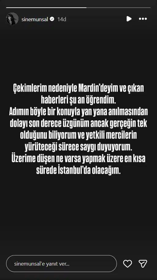 <p><strong>&Uuml;nl&uuml; oyuncu,</strong><span style="color:#800080"><em><strong> "&Uuml;zerime d&uuml;şen ne varsa yapmak &uuml;zere en kısa s&uuml;rede İstanbul&rsquo;da olacağım. &Ccedil;ıkan haberleri şu an &ouml;ğrendim. Adımın b&ouml;yle bir konuyla yan yana anılmasından dolayı son derece &uuml;zg&uuml;n&uuml;m ancak ger&ccedil;eğin tek olduğunu biliyorum ve yetkili mercilerin y&uuml;r&uuml;teceği s&uuml;rece saygı duyuyorum."&nbsp;</strong></em></span><em><strong> </strong></em><strong>ifadelerinde bulundu.</strong></p>
