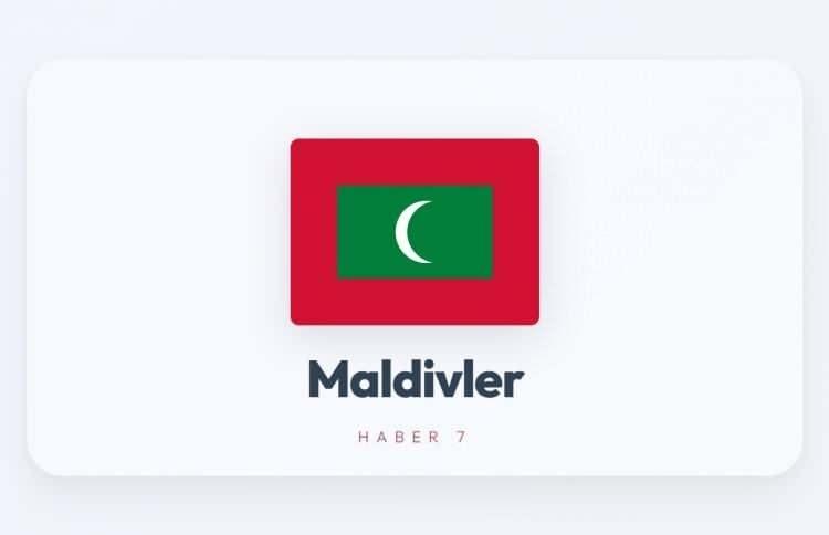 <p><span style="color:#B22222"><strong>MALDİVLER</strong></span></p>

