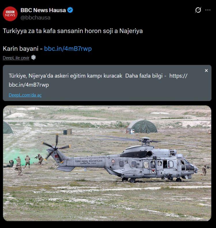 <p>Anlaşma, 2026 diplomatik toplantısı kapsamında iki &uuml;lkenin savunma bakanları arasında ger&ccedil;ekleştirilen g&ouml;r&uuml;şmeler sırasında imzalandı.</p>

<p>Anlaşma kapsamında Nijeryalı asker&icirc; birlikler, ter&ouml;rle m&uuml;cadele, istihbarat toplama, insansız hava ara&ccedil;ları (İHA) kullanımı, el yapımı patlayıcıların etkisiz hale getirilmesi ve Birleşmiş Milletler (BM) barışı koruma tatbikatları gibi &ccedil;eşitli g&uuml;venlik sorunlarına y&ouml;nelik farklı alanlarda eğitim alacak.</p>
