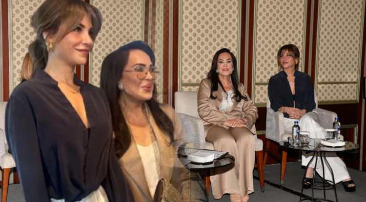 T&uuml;rkan Şoray kızı Yağmur &Uuml;nal'la birlikte etkinliğe katıldı! G&uuml;zelliğiyle hayran bıraktı