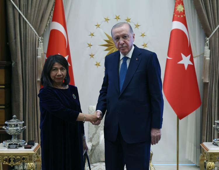 <p>Erdoğan Filipinler, Kenya, Kolombiya, Peru ve Rusya b&uuml;y&uuml;kel&ccedil;ilerini kabul etti.</p>
