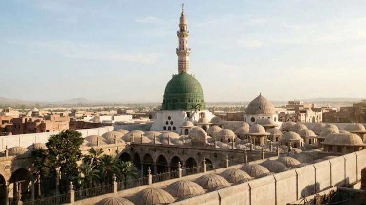 <p>Eserin en sonunda ise panoramik olarak &ccedil;ekilmiş ve dijital ortamda birleştirilmiş 6 par&ccedil;adan oluşan Mekke ile 12 par&ccedil;adan oluşan Medine fotoğraflarına yer veriliyor.</p>

<p>&nbsp;</p>
