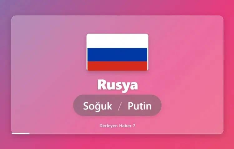 <p>RUSYA DENİNCE İLK AKLA GELEN: SOĞUK VE PUTİN</p>
