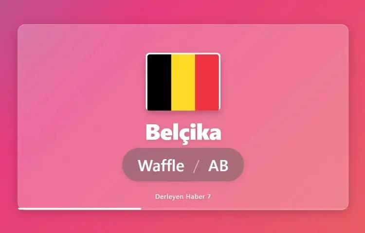 <p>BEL&Ccedil;İKA DENİNCE İLK AKLA GELEN: WAFFLE VE AB</p>
