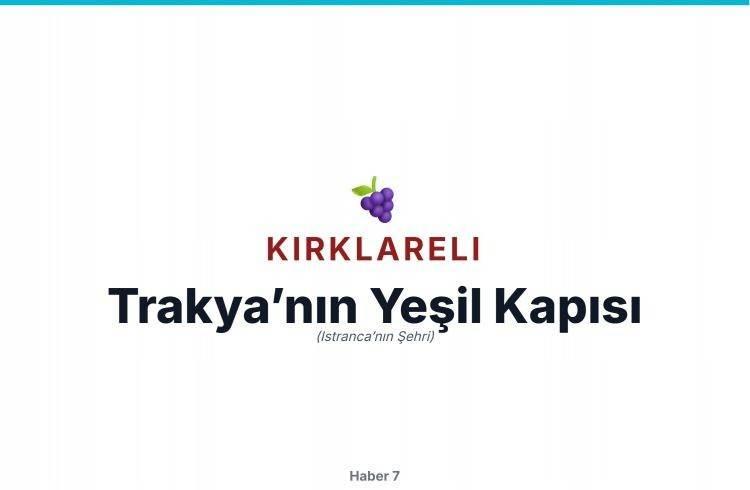 <p>KIRKLARELİ</p>
