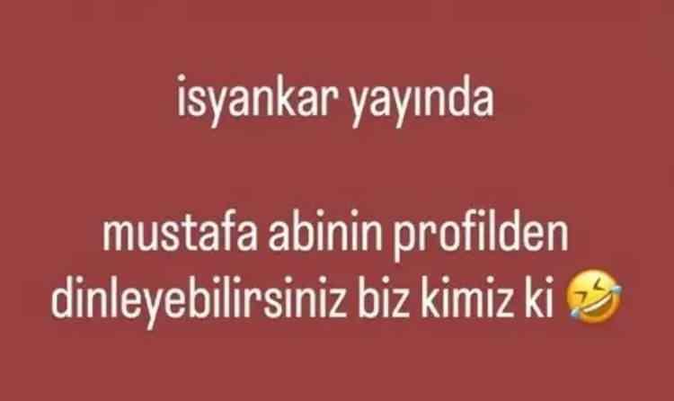<p><strong>Sefo, sosyal medya hesabından yaptığı paylaşımda seslendirdiği par&ccedil;anın kendi profili yerine Mustafa Sandal'ın profilinde paylaşılmasına tepki g&ouml;sterdi:</strong></p>

<p><em><span style="color:#800080"><strong>"İsyankar yayında. Mustafa abinin profilinden dinleyebilirsiniz. Biz kimiz ki!"</strong></span></em></p>
