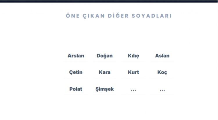 <p><span style="color:#B22222"><strong>&Ouml;NE &Ccedil;IKAN DİĞER SOYADLARI&nbsp;</strong></span></p>

